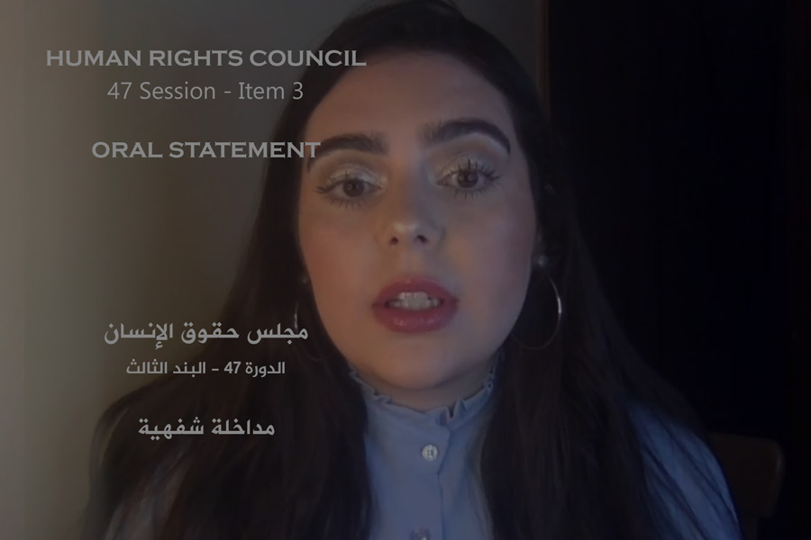 PRC presents two statements at the Human Rights Council in regards to the deprivation of education for the children of Gaza. 
