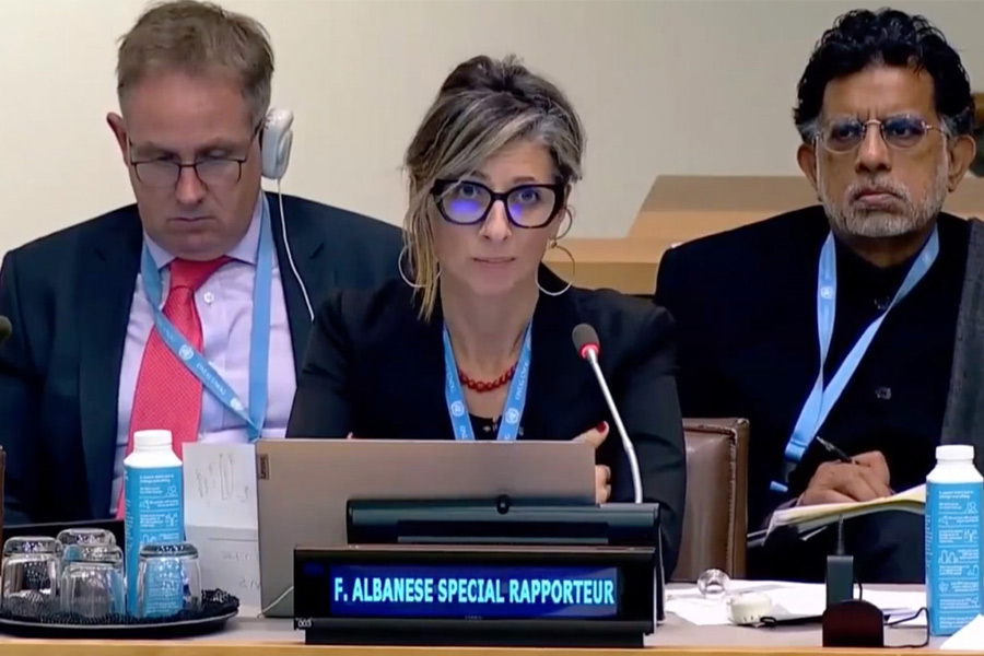 PRC Expresses Solidarity with UN Special Rapporteur Francesca Albanese