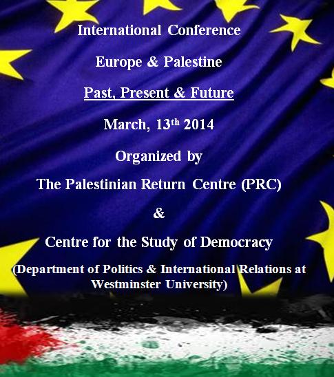 International Conference: Europe and Palestine, Past, Present Future